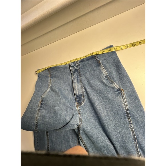 Oat New York Jeans Womens 12/31 Wide Leg Crop Y2K High Rise Pants Skater - Picture 5 of 8